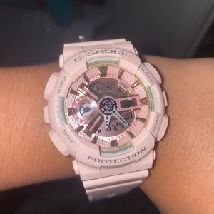 Pink G-shock watch